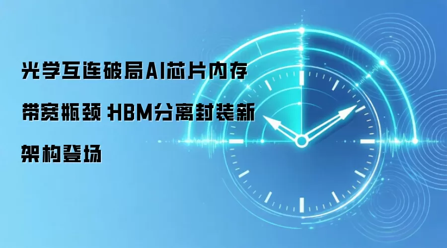 光学互连破局AI芯片内存带宽瓶颈:HBM分离封装新架构登场