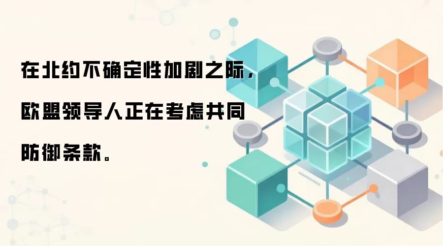 在北约不确定性加剧之际,欧盟领导人正在考虑共同防御条款。