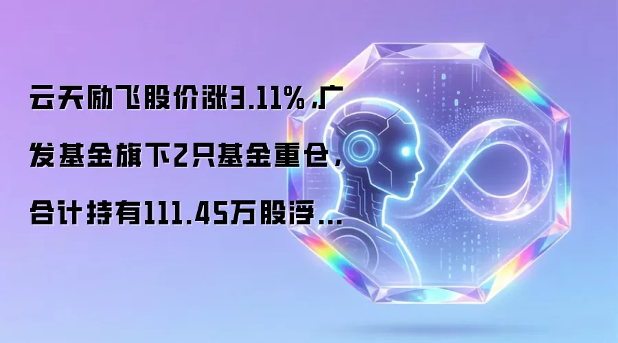 云天励飞股价涨3.11%,广发基金旗下2只基金重仓,合计持有111.45万股浮盈赚取271.94万元