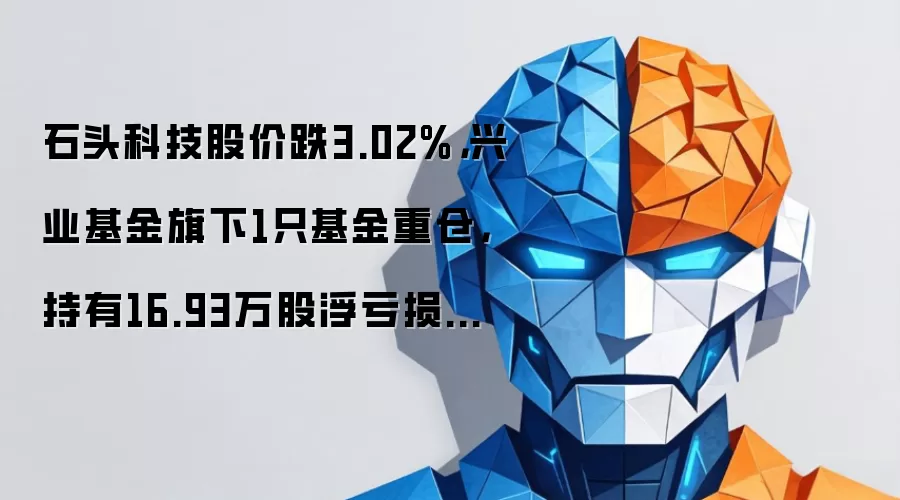 石头科技股价跌3.02%，兴业基金旗下1只基金重仓，持有16.93万股浮亏损失64万元
