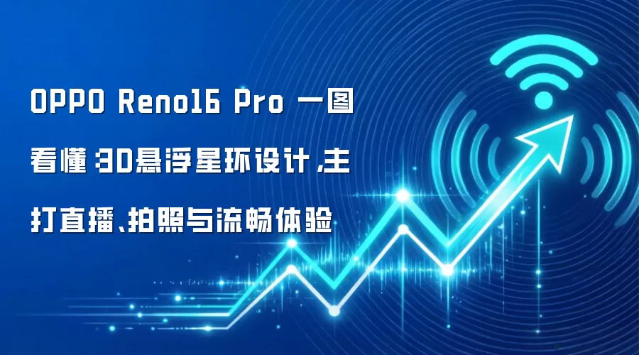 OPPO Reno16 Pro 一图看懂:3D悬浮星环设计,主打直播、拍照与流畅体验