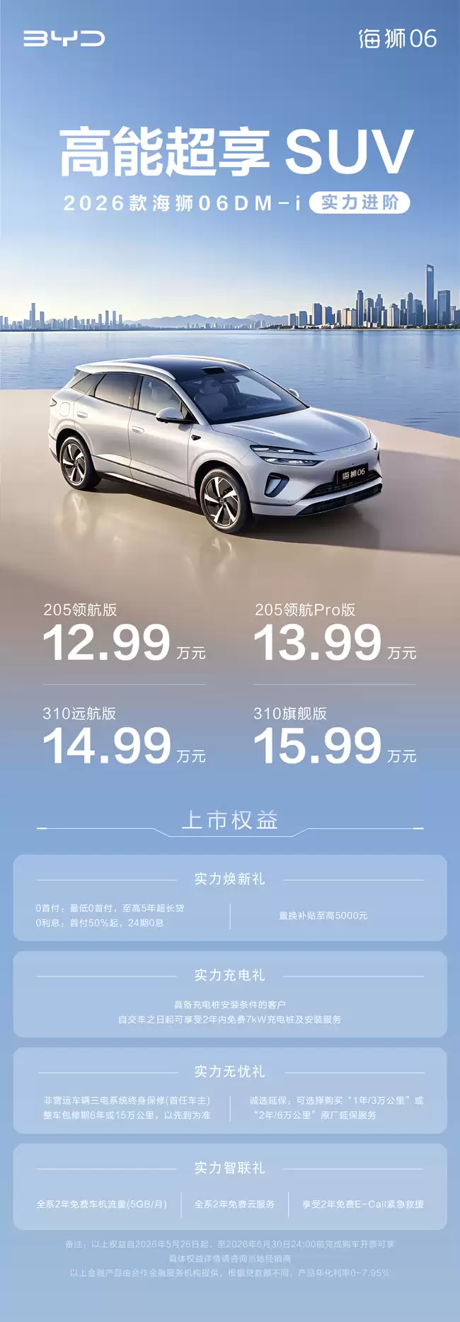 2026款比亚迪海狮06 DM-i上市:续航1845公里,起售价12.99万元