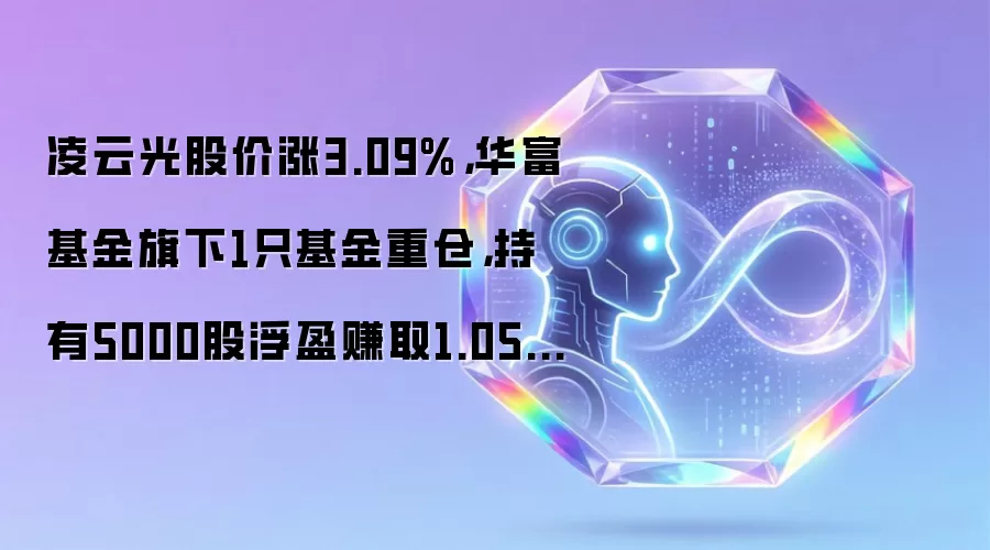 凌云光股价涨3.09%,华富基金旗下1只基金重仓,持有5000股浮盈赚取1.05万元