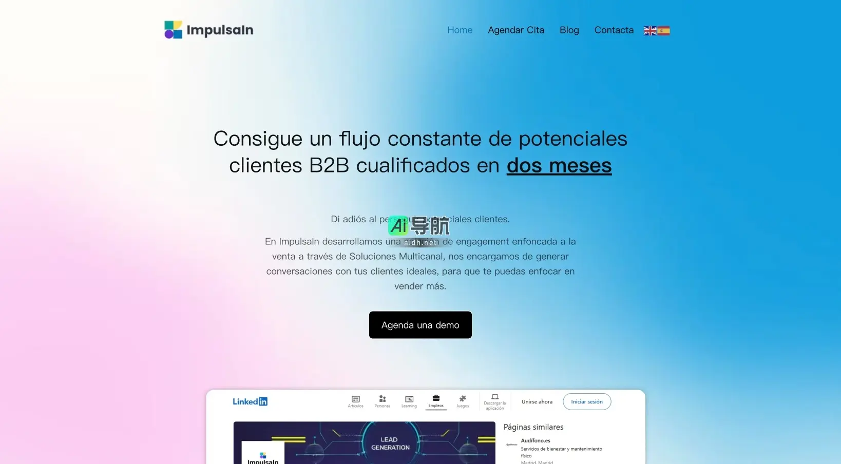 ImpulsaIn 通过多渠道解决方案，帮助企业快速获取合格B2B客户，提升销售效率