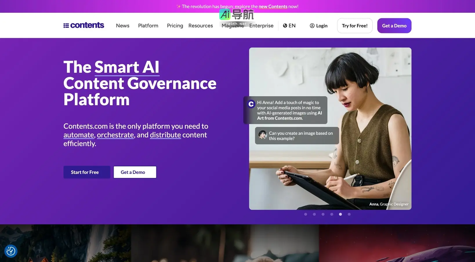 Contents .com 是一站式 AI 内容创作平台，助力高效生成和管理多种格式的优质内容