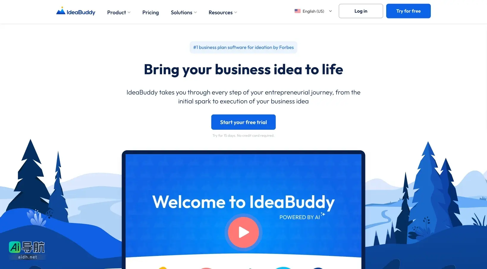 IdeaBuddy 是一个AI驱动的商业计划软件，帮助创业者从创意到执行全程支持