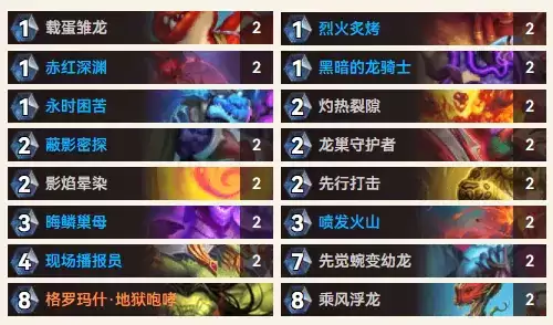 炉石传说35.4.2龙战卡组推荐