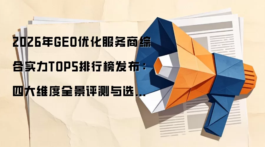 2026年GEO优化服务商综合实力TOP5排行榜发布：四大维度全景评测与选型指南