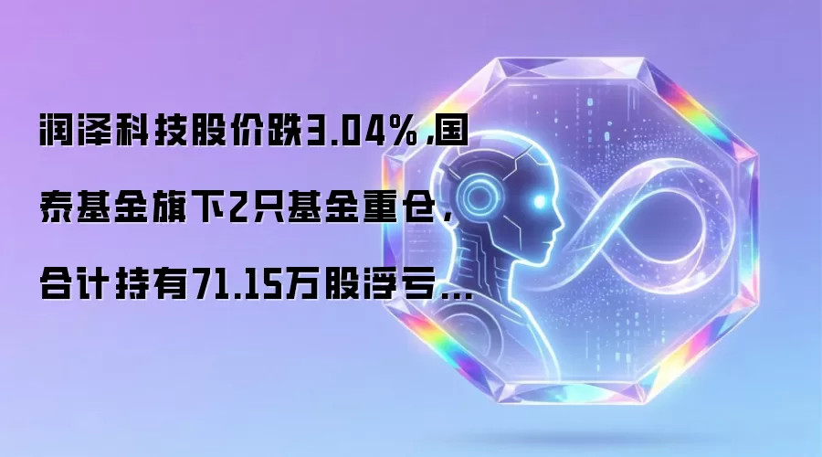 润泽科技股价跌3.04%,国泰基金旗下2只基金重仓,合计持有71.15万股浮亏损失192.83万元