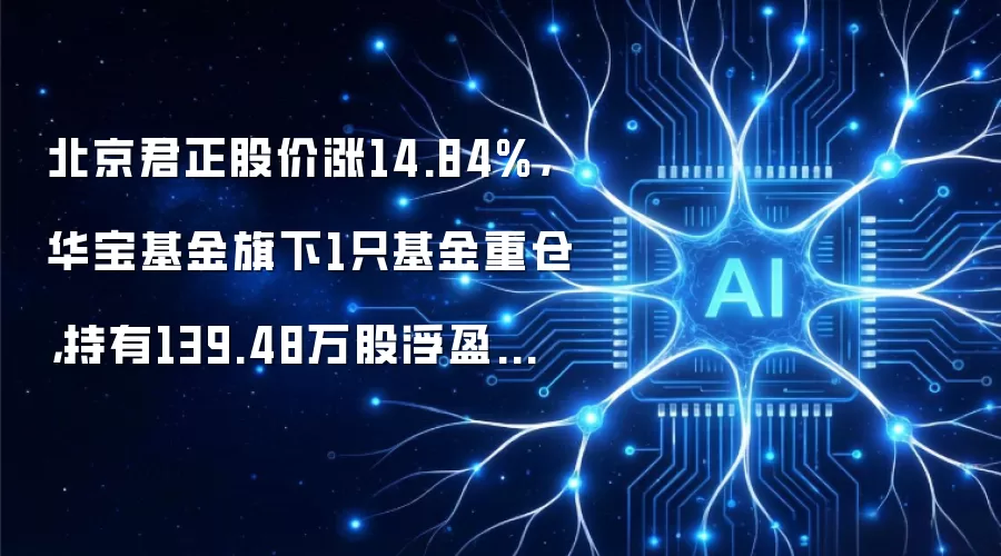 北京君正股价涨14.84%,华宝基金旗下1只基金重仓,持有139.48万股浮盈赚取3096.54万元