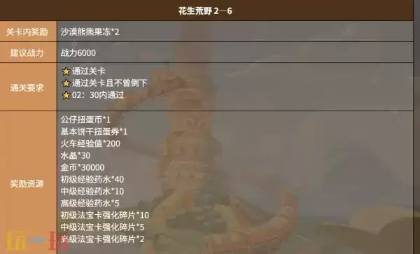 饼干人联盟花生荒野关卡 饼干人联盟花生荒野2-6关卡介绍