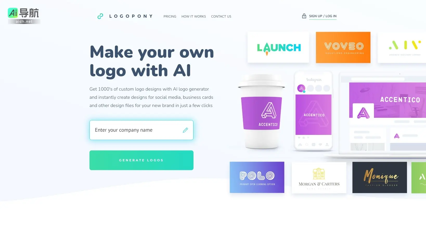 AI Logo Generator 使用AI快速生成个性化商标，助力品牌创立与推广