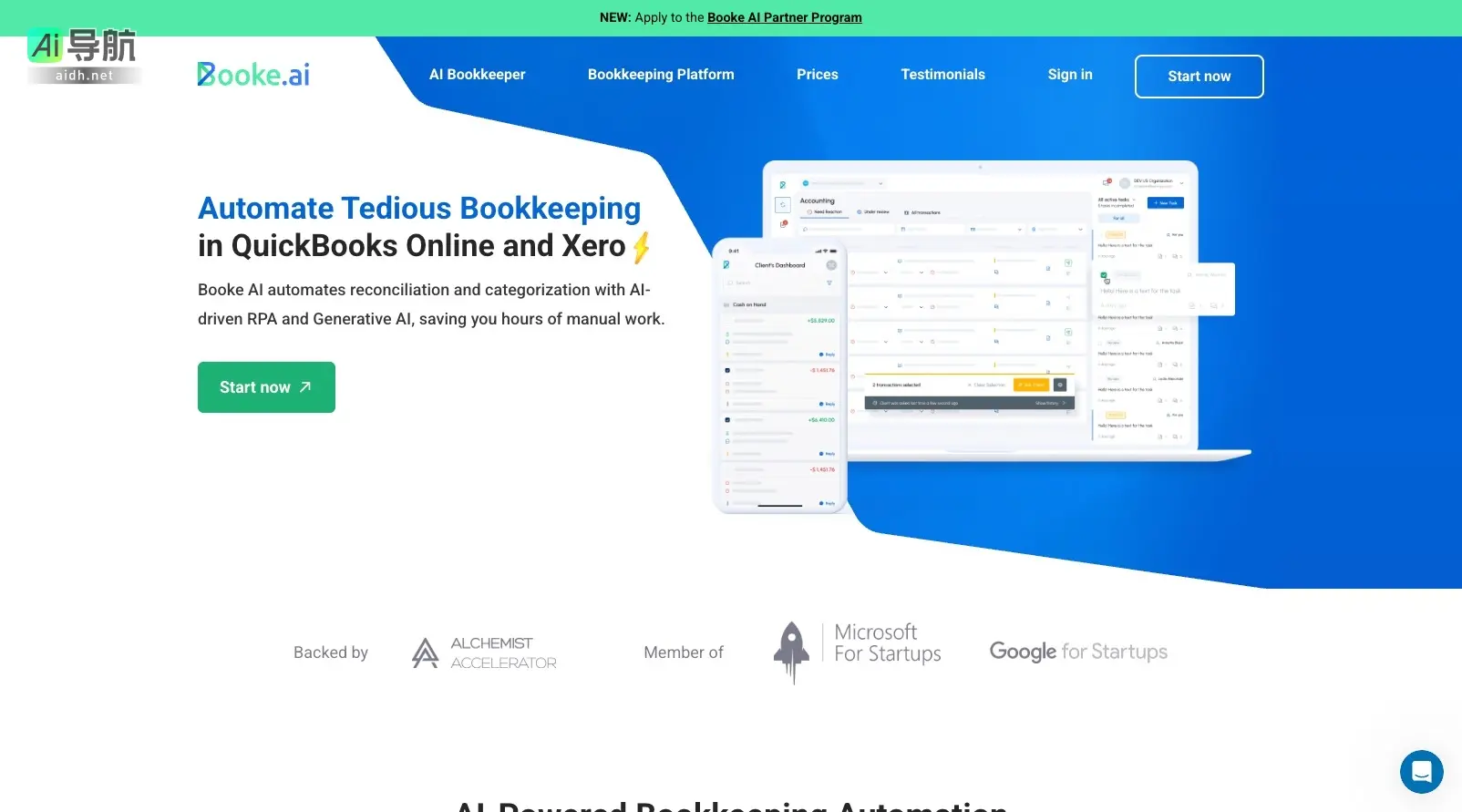 Booke AI 通过AI技术自动化记账流程，显著节省时间和提高效率