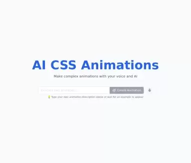 AI CSS 动画