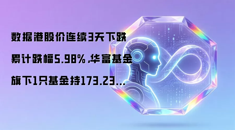 数据港股价连续3天下跌累计跌幅5.98%,华富基金旗下1只基金持173.23万股,浮亏损失400.17万元