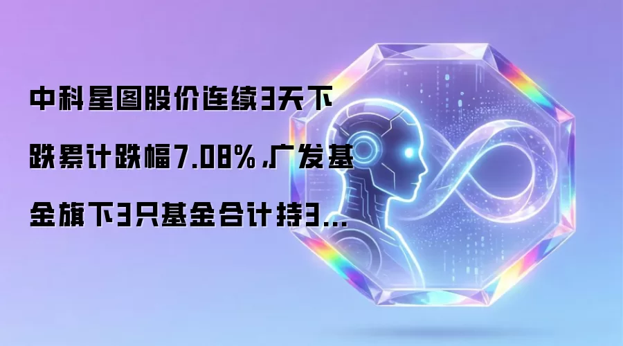 中科星图股价连续3天下跌累计跌幅7.08%,广发基金旗下3只基金合计持351.15万股,浮亏损失1355.45万元