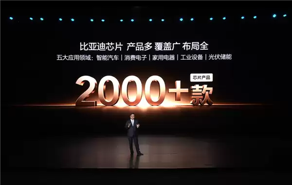 不止造车!比亚迪自研芯片超2000款:覆盖五大领域