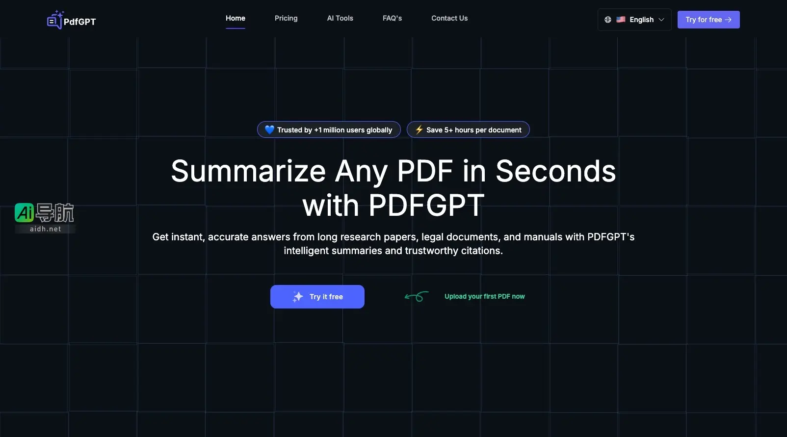 PDFGPT AI PDFGPT.IO 提供智能化PDF摘要与互动问答，助力用户高效处理文档信息