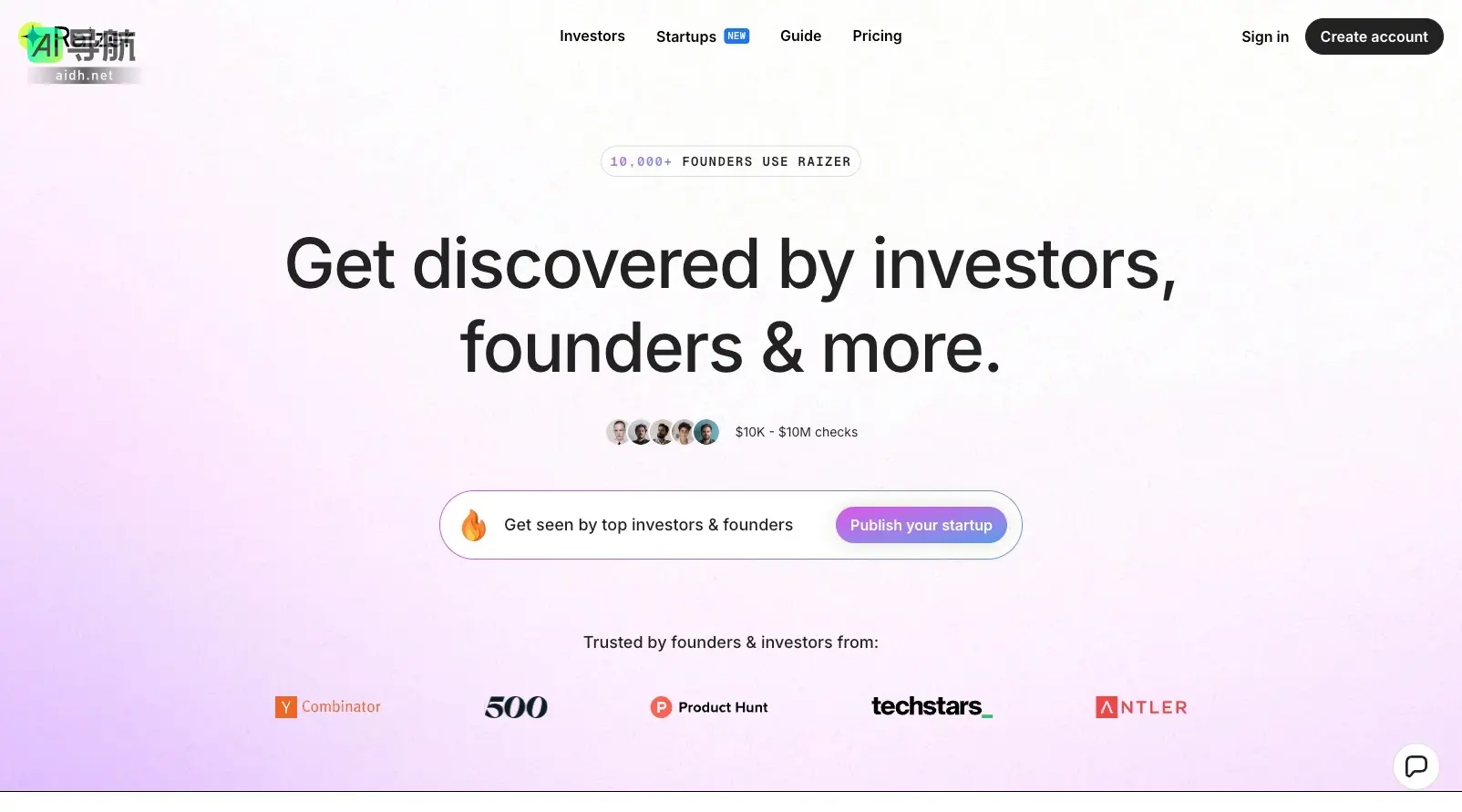 Raizer 是一个连接初创企业与投资者的平台，帮助创业者高效筹集资金