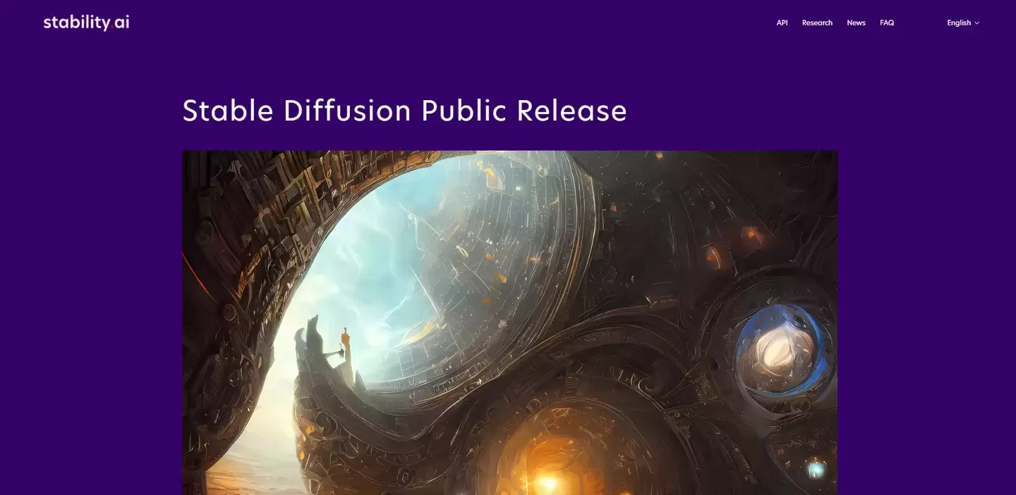 Stable Diffusion在线版DreamStudio界面