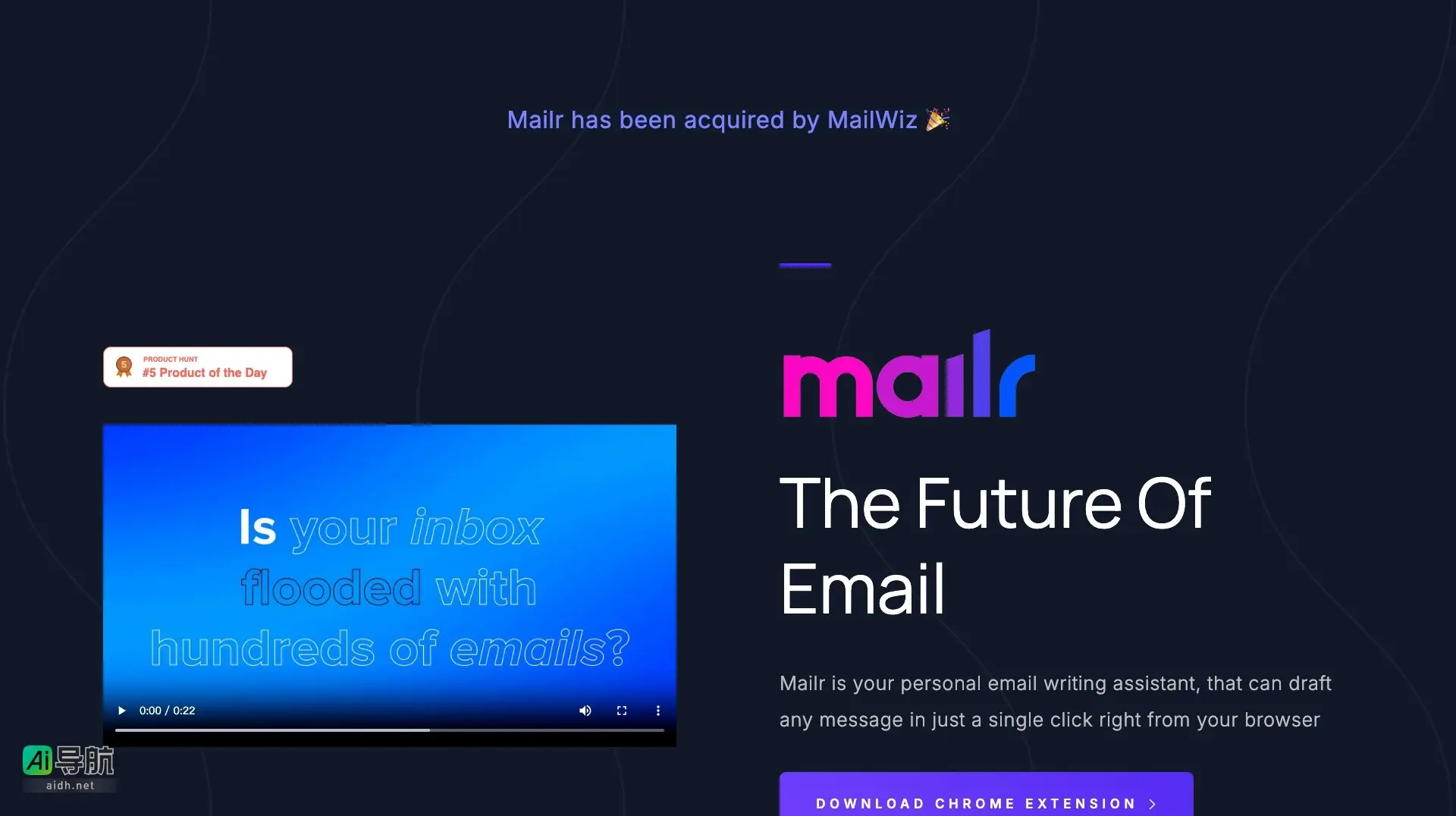 Mailr 是个AI邮件助手，帮助用户快速撰写邮件，节省时间