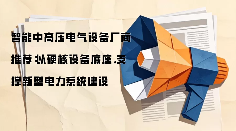 智能中高压电气设备厂商推荐:以硬核设备底座,支撑新型电力系统建设