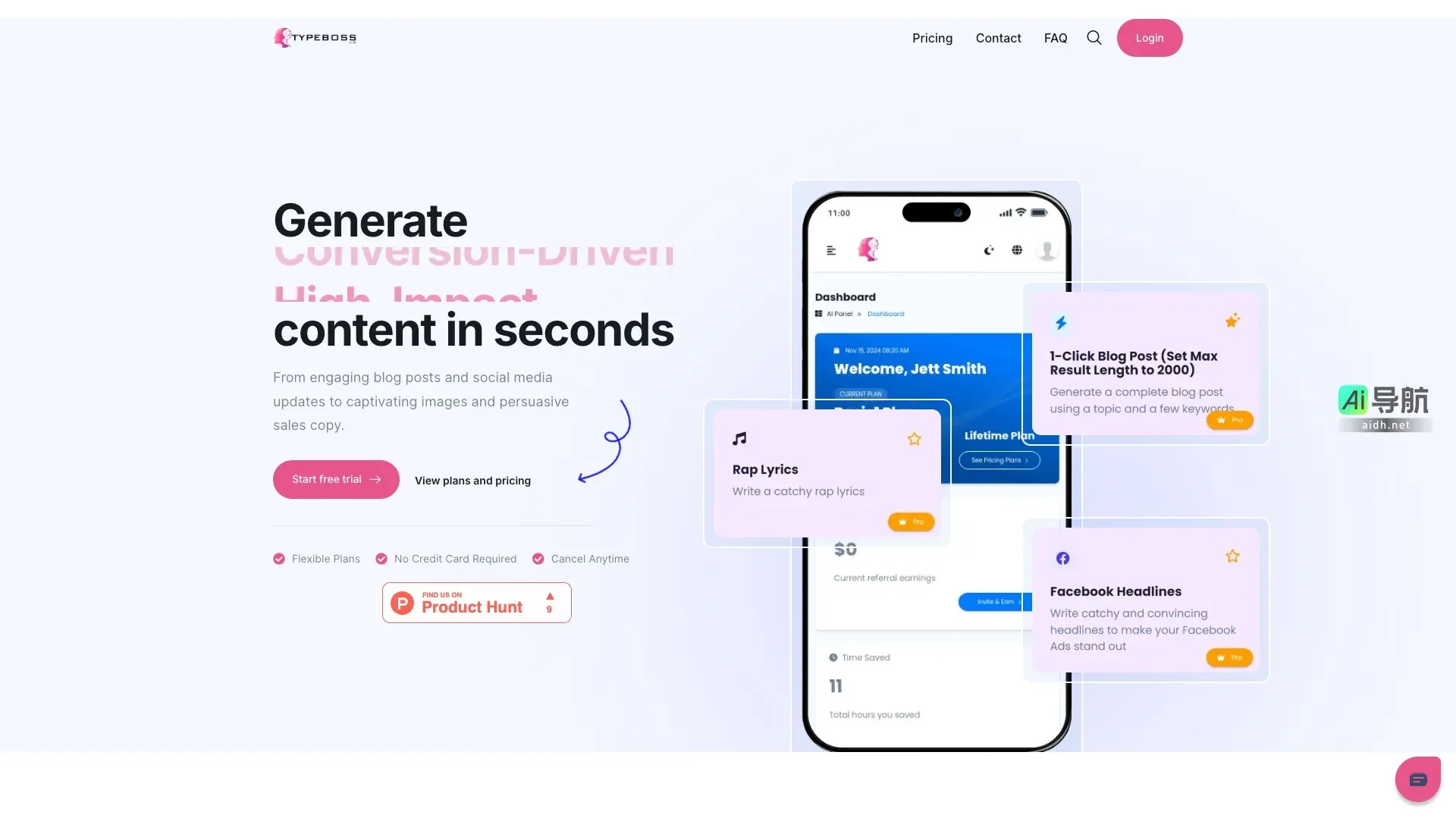 Typeboss AI 提供快速生成高效SEO内容的智能写作助手,助力用户提升创作效率