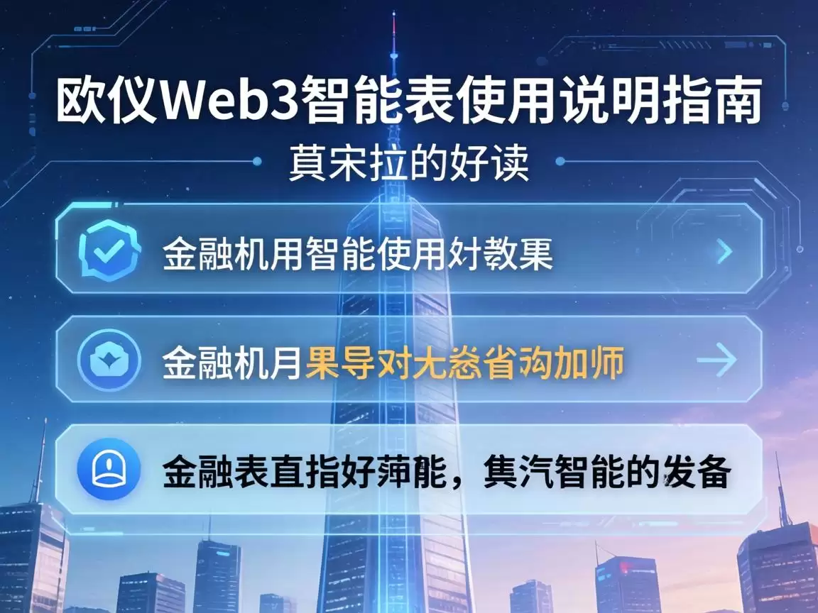欧义Web3智能表使用说明指南