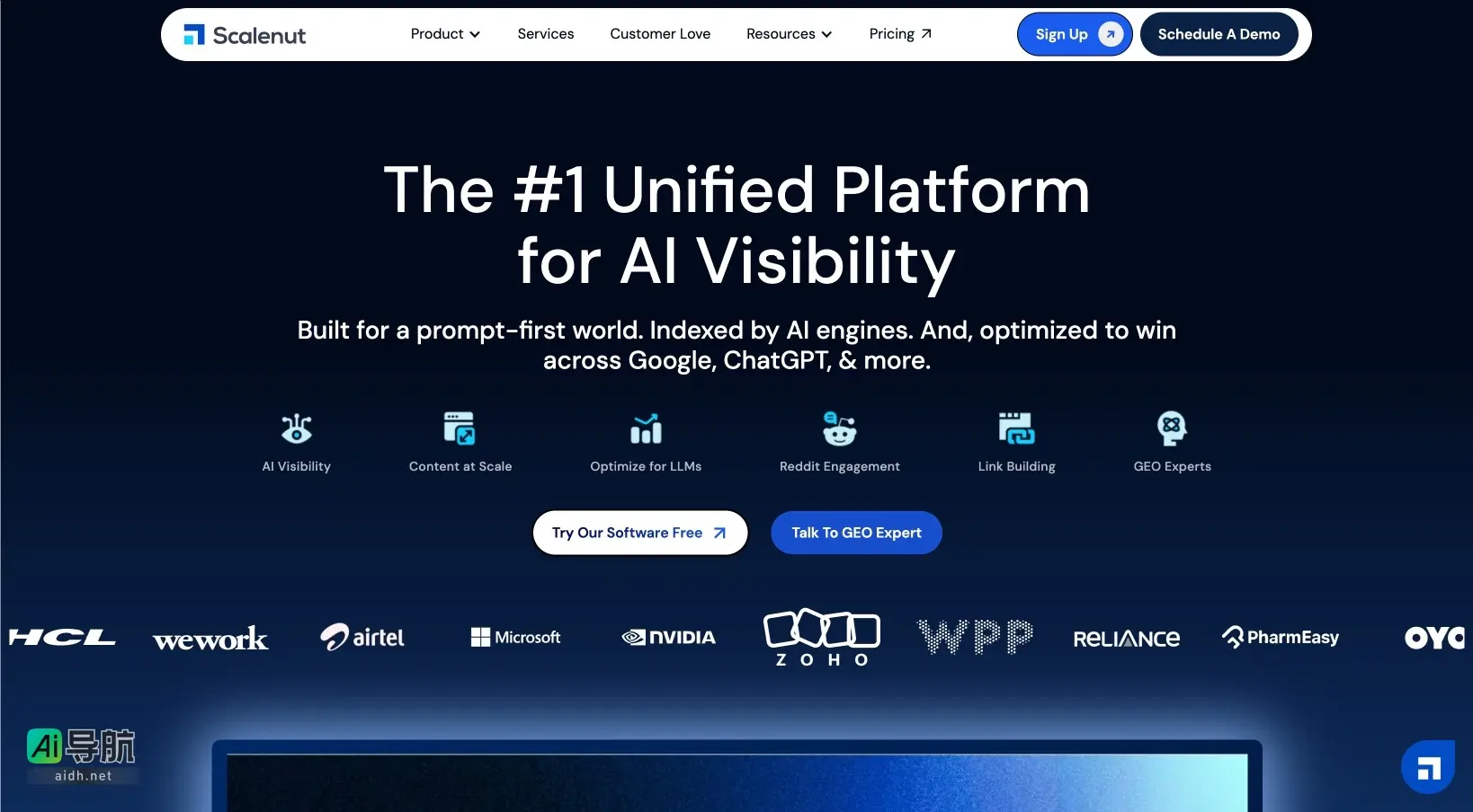 Scalenut AI 是一个一体化平台，帮助用户优化内容以提升在AI搜索中的可见性