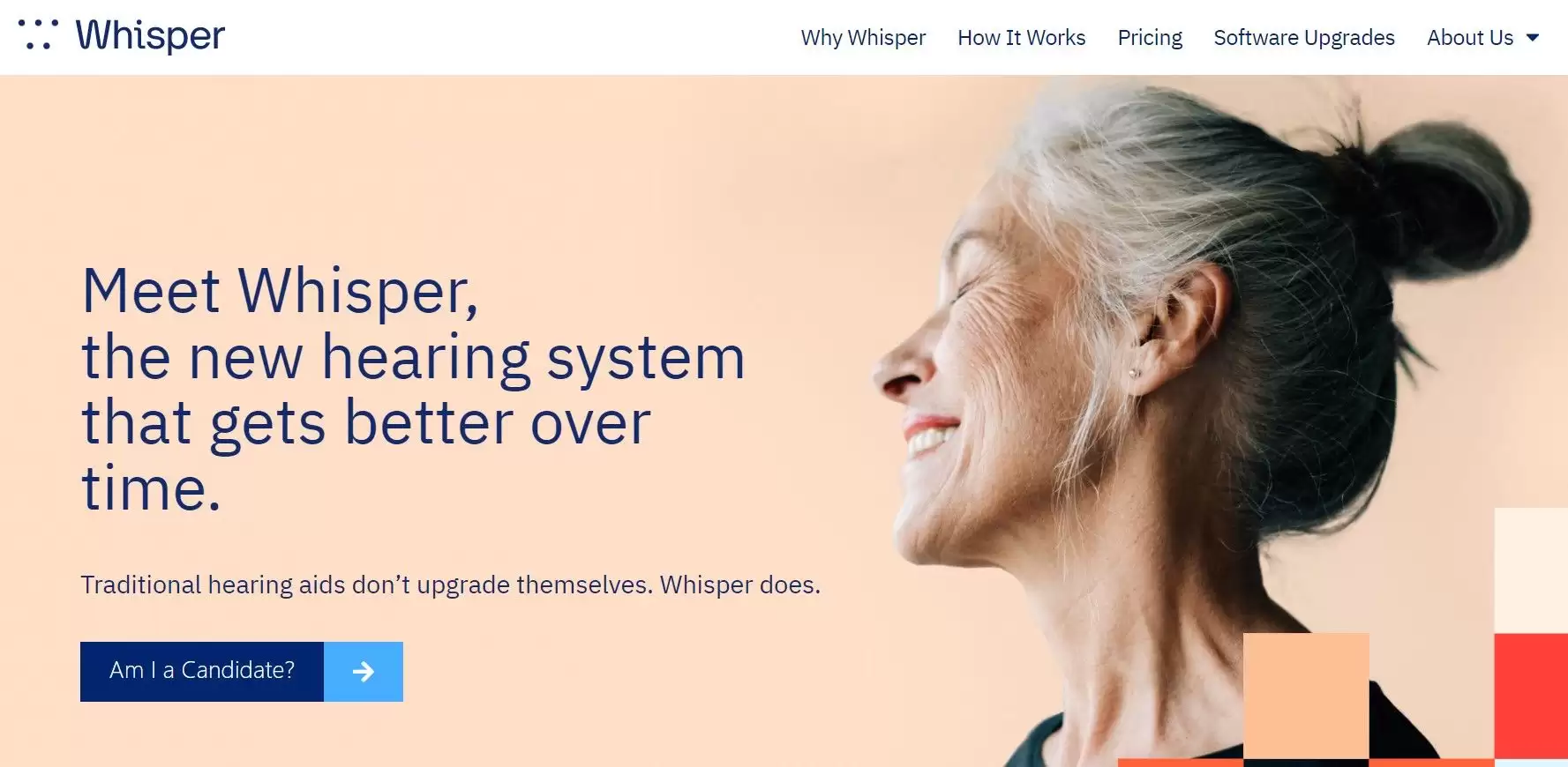 Whisper AI助听器产品图