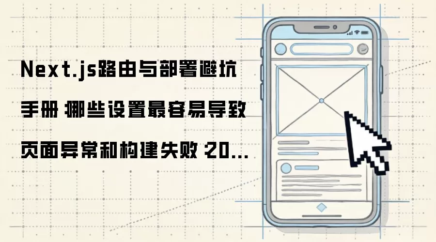 Next.js路由与部署避坑手册:哪些设置最容易导致页面异常和构建失败:2026年5月还有哪些新变化值得关注