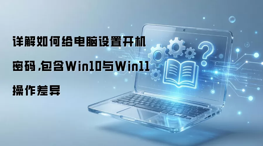详解如何给电脑设置开机密码,包含Win10与Win11操作差异