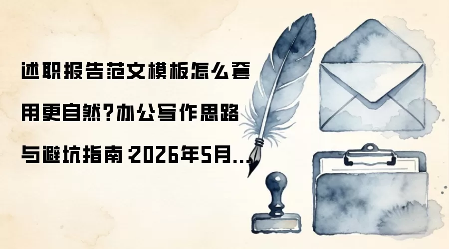 述职报告范文模板怎么套用更自然?办公写作思路与避坑指南:2026年5月还有哪些新变化值得关注