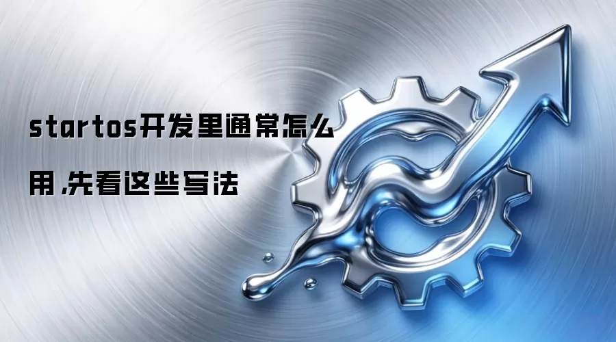 startos开发里通常怎么用，先看这些写法