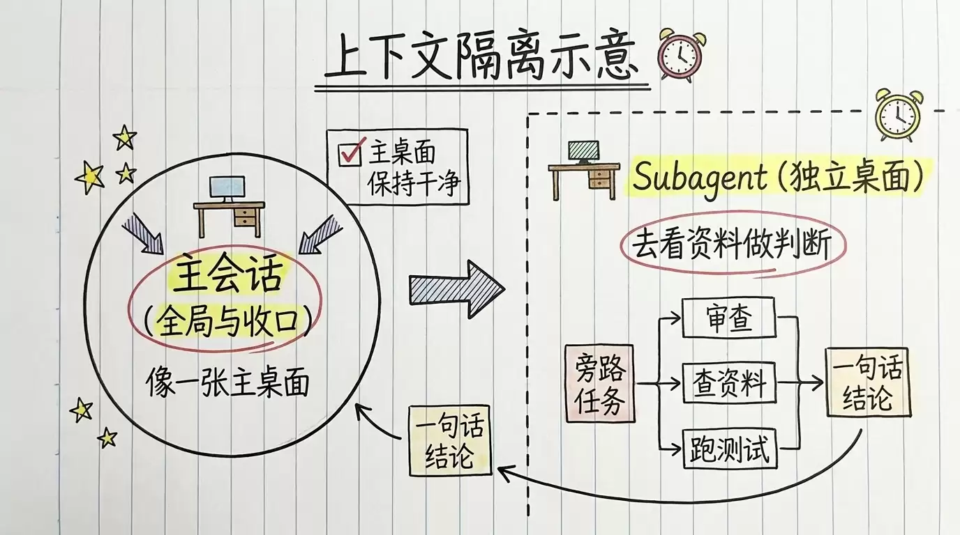 Claude Code Subagents 新手指南:什么时候该派小助手