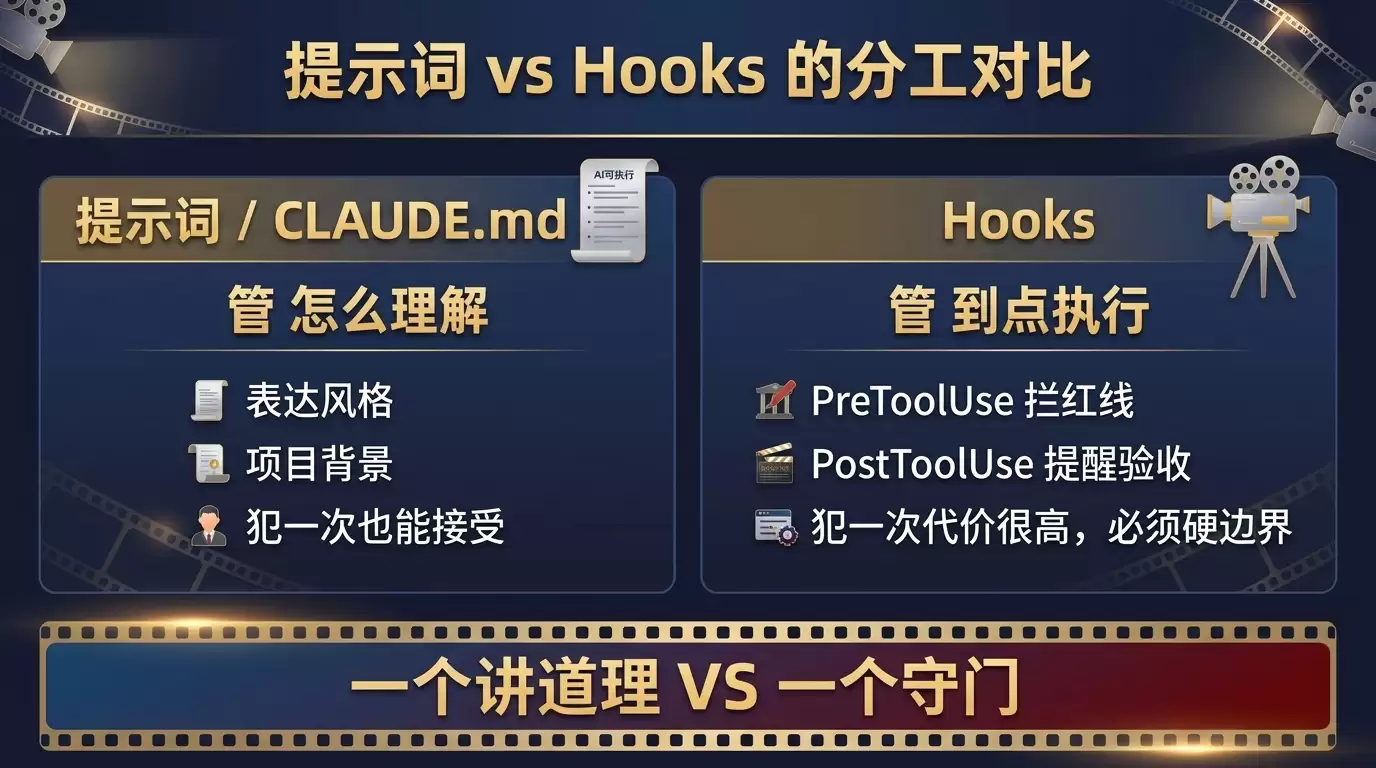 Claude Code Hooks 新手指南:8 个检查点怎么用