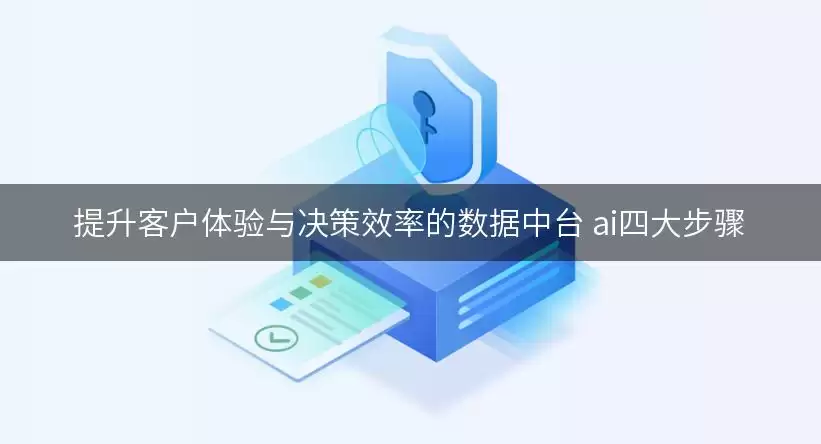 数据中台AI四大步骤示意图