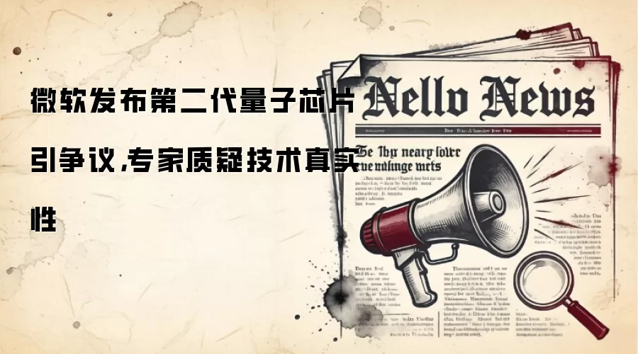 微软发布第二代量子芯片引争议,专家质疑技术真实性