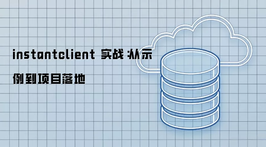 instantclient 实战:从示例到项目落地