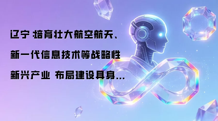 辽宁:培育壮大航空航天、新一代信息技术等战略性新兴产业 布局建设具身智能等未来产业