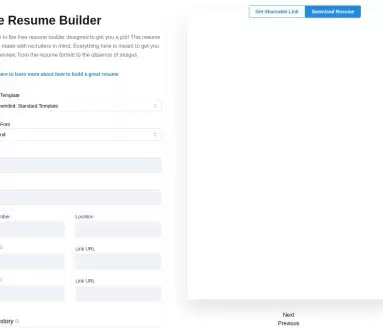 Free Resume Builder