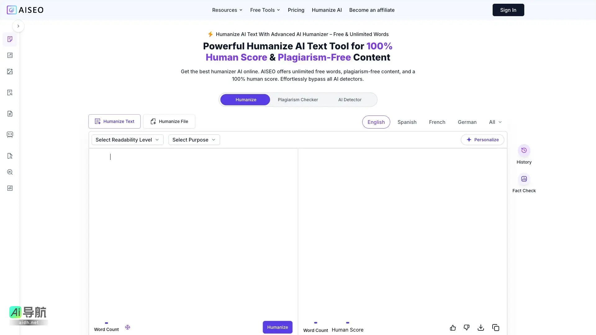 AI SEO AISEO通过人性化AI文本，提升内容质量与SEO优化，确保自然流畅且符合搜索引擎标准