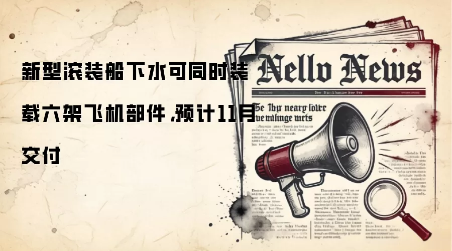 新型滚装船下水可同时装载六架飞机部件,预计11月交付