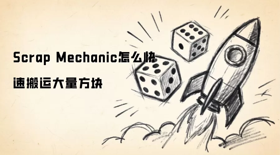 Scrap Mechanic怎么快速搬运大量方块