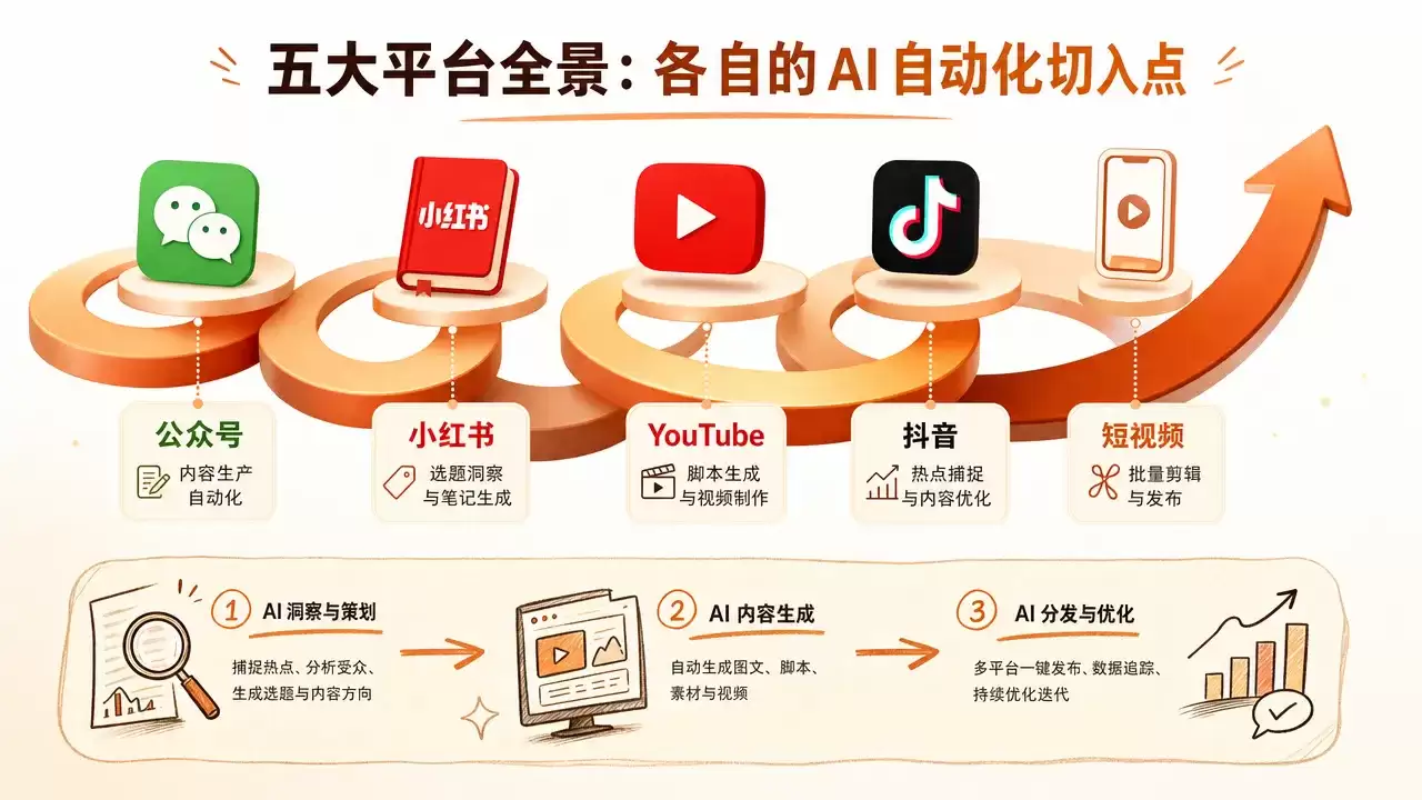 自媒体 AI 自动化指南：用 Agent 替你做内容，你只管定方向