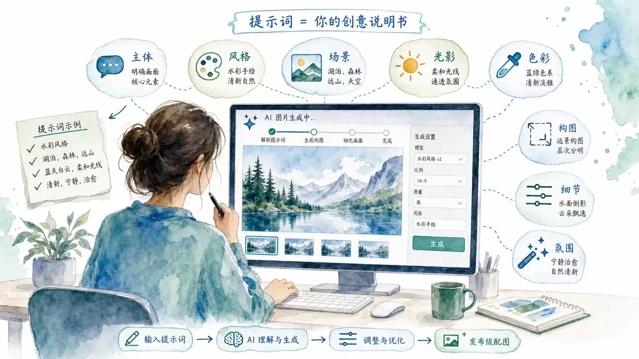 AI 图片与视频生成指南：从提示词到成片的完整工作流