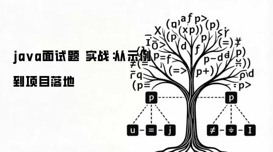 ja va面试题 实战：从示例到项目落地