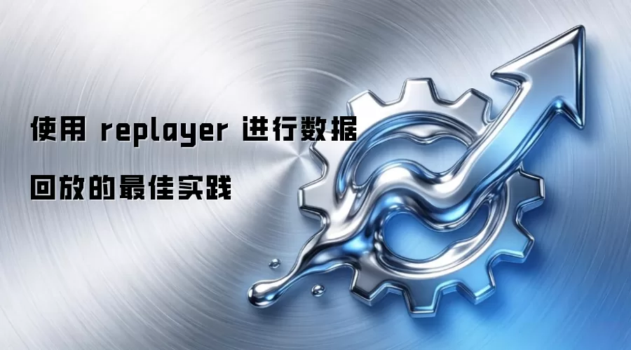 使用 replayer 进行数据回放的最佳实践