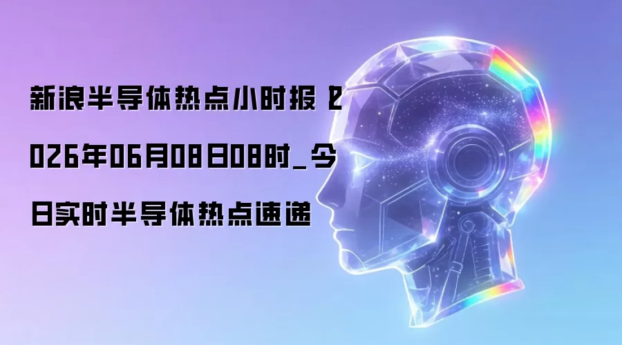 新浪半导体热点小时报丨2026年06月08日08时_今日实时半导体热点速递