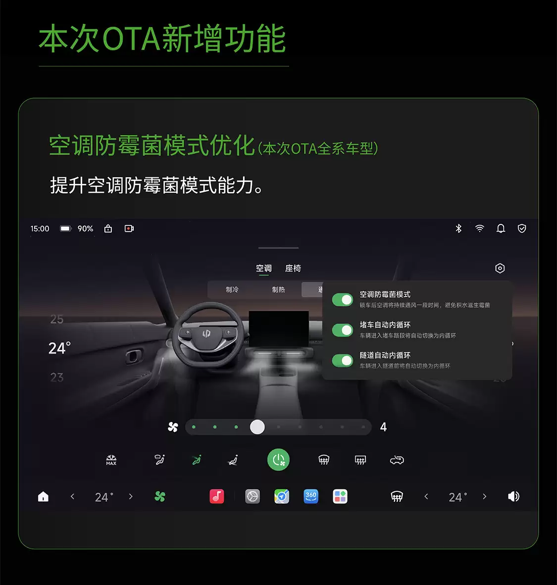 零跑A10纯电小车OTA升级:优化空调防霉菌模式,提升智能辅助驾驶功能